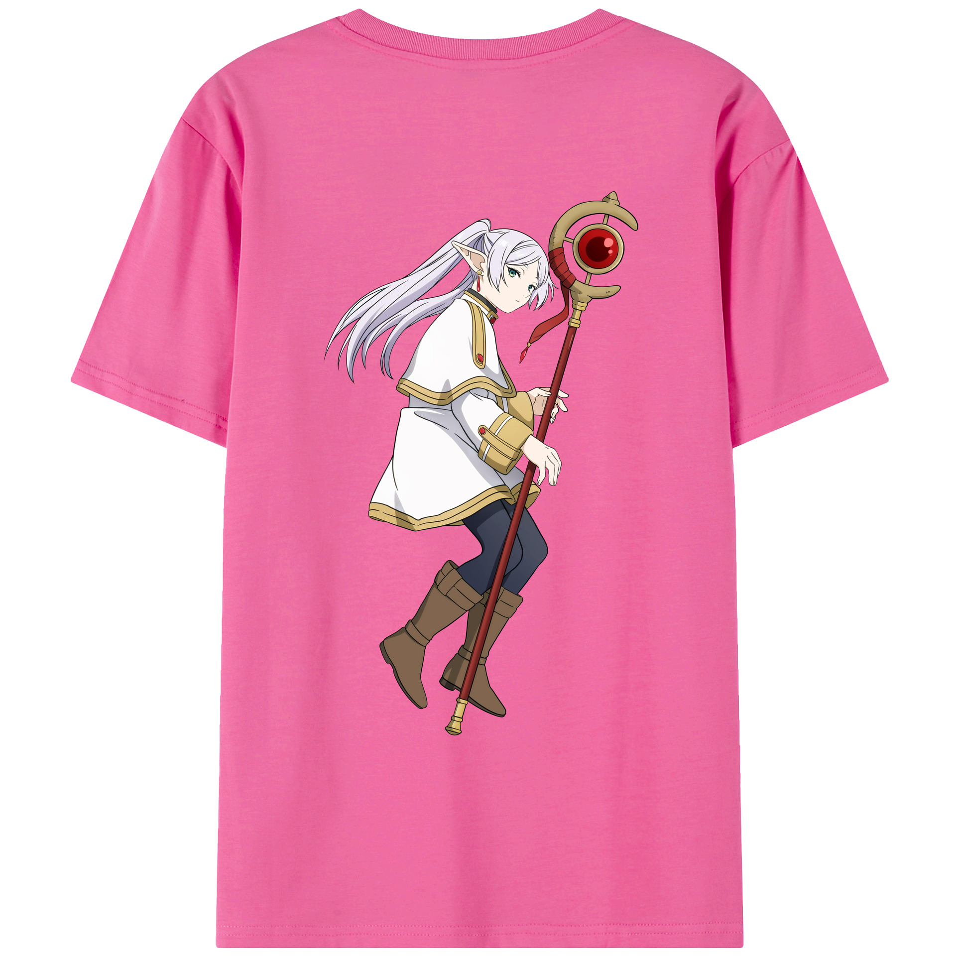 （画像用） 葬送のフリーレン Frieren レディース半袖Tシャツ(バックプリント)